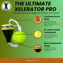 Load image into Gallery viewer, Ultimate Xelerator Pro Fastpitch Softball Pitching Training Tool with Premium Leather Ball - Made in USA