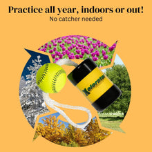 Load image into Gallery viewer, Mini Xelerator 10u Fastpitch Softball Pitching Training Tool with Premium Leather Ball - Made in USA