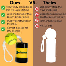 Load image into Gallery viewer, Mini Xelerator 10u Fastpitch Softball Pitching Training Tool with Premium Leather Ball - Made in USA