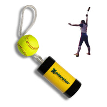 Load image into Gallery viewer, Ultimate Xelerator Fastpitch Softball Pitching Training Tool with Premium Leather Ball - Made in USA
