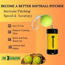 Load image into Gallery viewer, The Original Xelerator Fastpitch Softball Pitching Training Tool with Foam Ball - Made in USA