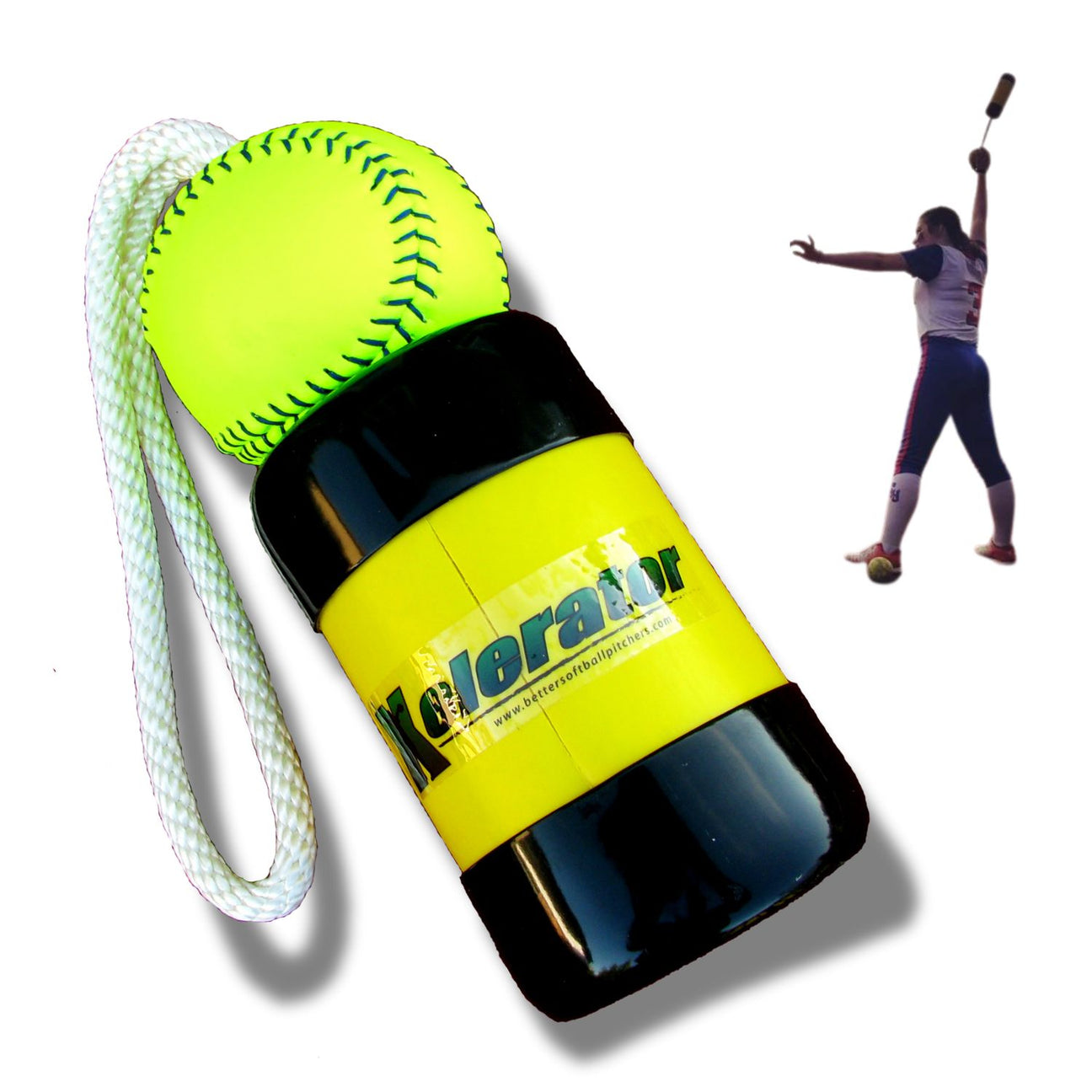 The Xelerator Fastpitch Softball Pitching Trainer